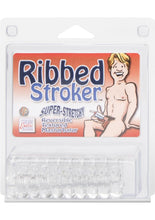 Load image into Gallery viewer, RIBBED STROKER REVERSIBLE TEXTURED MASTURBATOR SLEEVE CLEAR