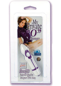 My Private O Massager 2.75 Inch White with Purple Waterproof