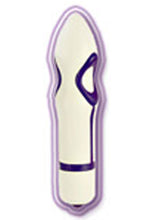 Load image into Gallery viewer, My Private O Massager 2.75 Inch White with Purple Waterproof