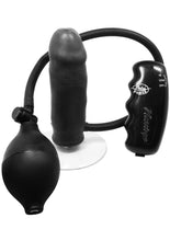 Load image into Gallery viewer, Vibrating Throbbing Anal Balloon Pump 5 Inch Black