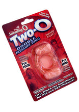 Load image into Gallery viewer, The Two O Double Pleasure Ring Silicone Cock Ring Flesh