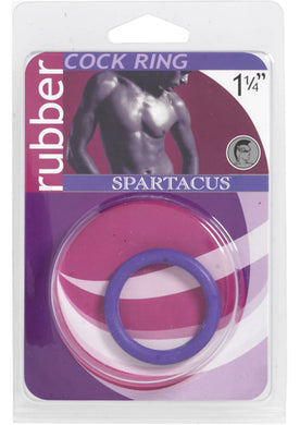 Rubber Cock Ring 1.25 Inch Purple
