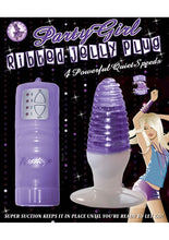 Load image into Gallery viewer, Party Girl Ribbed Jelly Plug Waterproof Purple