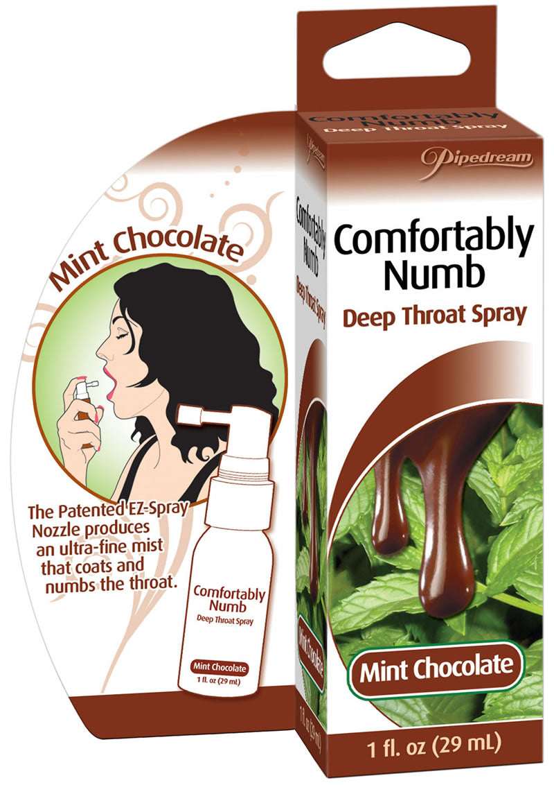 Comfortably Numb Deep Throat Spray Mint Chocolate 1 Ounce