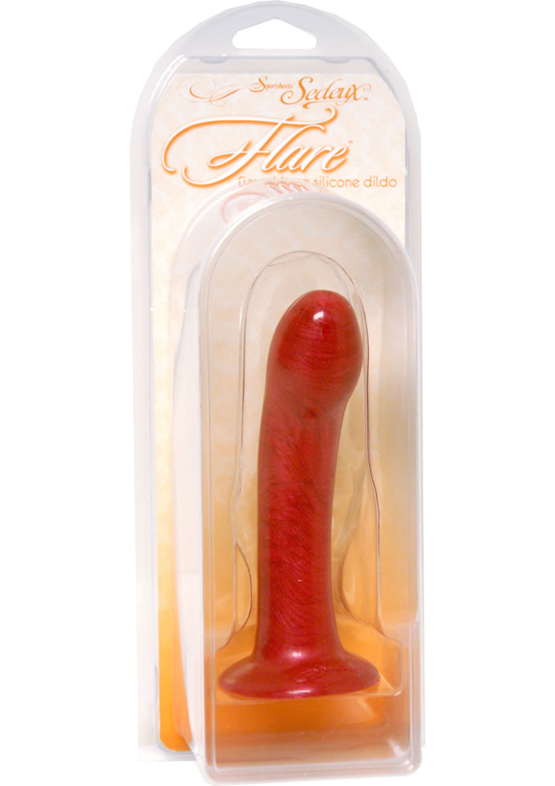 Sedeux Flare Silicone Dildo 5.75 Inch Red