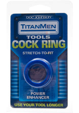 Load image into Gallery viewer, TitanMen Tools Cock Ring Stretch To Fit Blue