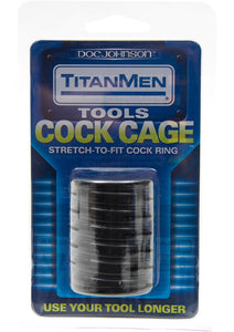 TitanMen Tools Cock Cage Black