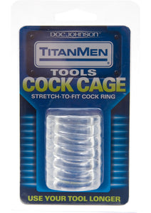 TitanMen Tools Cock Cage Clear