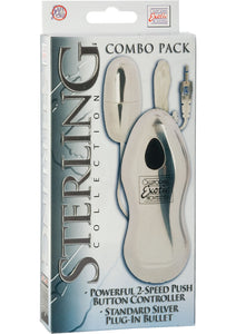 Sterling Collection Combo Pack 1 Standard Silver Plug In Bullet 2 Speed Push Button Controller