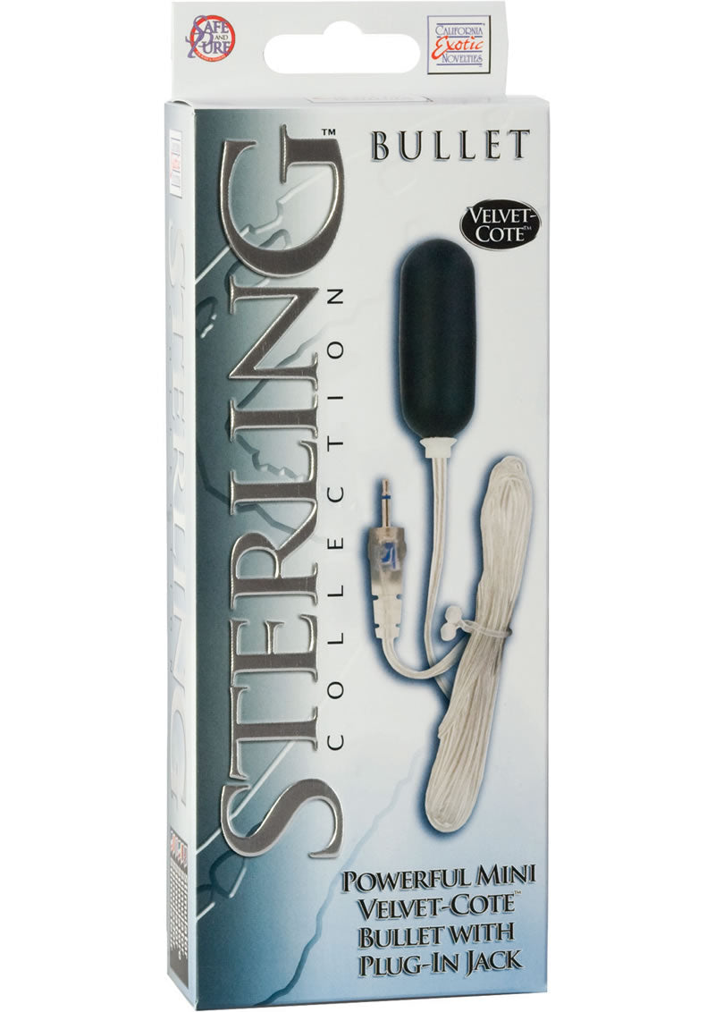 Sterling Collection Mini Velvet Cote Bullet With Plug In Jack