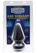 Load image into Gallery viewer, TitanMen Tools Ass Servant Plug Black 5.5 Inch