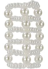 Load image into Gallery viewer, Basic Essentials Pear Stroker Beads Large 2.75 Inch White