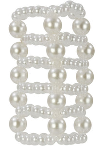 Basic Essentials Pear Stroker Beads Large 2.75 Inch White