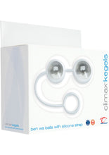 Load image into Gallery viewer, Climax Kegels Ben Wa Balls With Silicone Strap Waterproof Clear