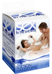 Sex In The Shower Suction Hand Cuffs Black