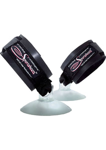 Sex In The Shower Suction Hand Cuffs Black