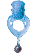 Load image into Gallery viewer, The Macho Ecstacy Ring 7 Speed Vibrating Cockring Blue