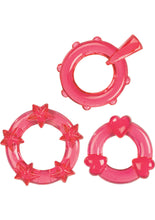 Load image into Gallery viewer, Magic C Rings Set Of 3 Red