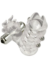 Load image into Gallery viewer, El Toro Enhancer With Beads With Removable Stimulator Waterproof 3.5 Inch Clear