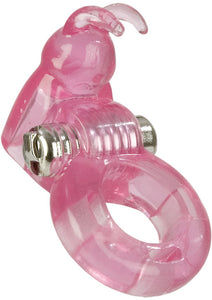 Basic Essentials Bunny Enhancer With Removable Stimulator Pink