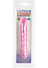 Load image into Gallery viewer, Basic Essentials Slim Softee Vibe With Removable G Sleeve Waterproof 5.5 Inch Pink