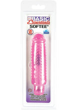 Load image into Gallery viewer, Basic Essentials Softee Vibe With Removable Sleeve 5.5 Inch Pink