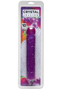 Crystal Jellies Realistic Sil A Gel 10 Inch Purple