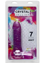 Load image into Gallery viewer, Crystal Jellies Ballsy Super Cock Sil A Gel 7 Inch Purple