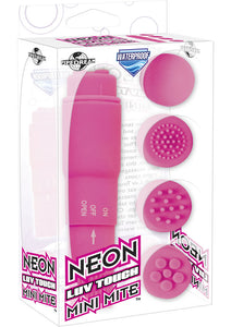 Neon Luv Touch Mini Mite Massager Waterproof 3.75 Inch Pink