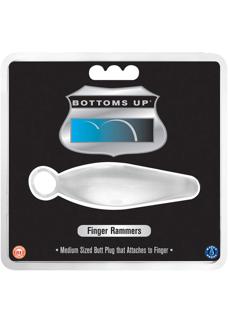 Bottoms Up Finger Rammers Jelly Probe Waterproof Ice 3.5 Inches