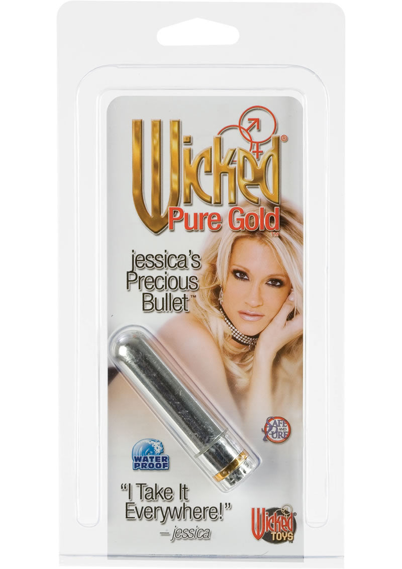 Wicked Pure Gold Jessicas Precious Bullet Waterproof 2.5 Inch Silver