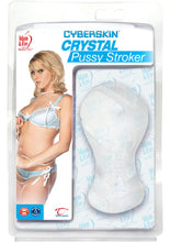 Load image into Gallery viewer, Adam And Eve Cyberskin Crystal Pussy Stroker Clear