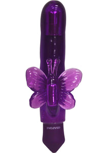 Slenders Flutter Vibrator Waterproof 8 Inch Purple