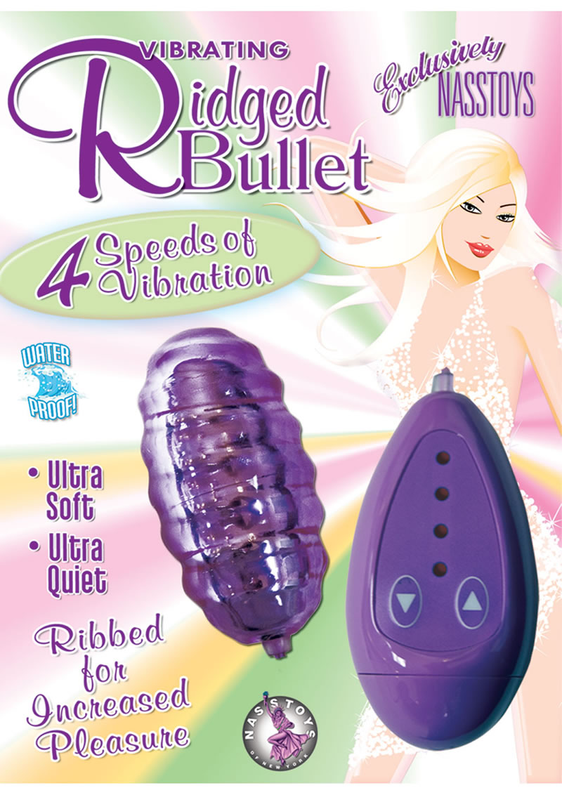 Vibrating Riged Bullet 4 Speed Waterproof 3 Inch Purple