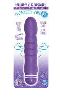 Purple Carnal Collection Wonder Vibe 1 Multispeed Waterproof Purple