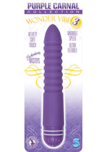Load image into Gallery viewer, Purple Carnal Collection Wonder Vibe 3 Multispeed Waterproof Purple