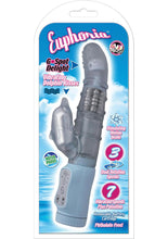 Load image into Gallery viewer, EUPHORIA VIBRATING DOLPHIN KISSES G SPOT DELIGHT BLUE WATERPROOF