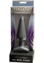 Load image into Gallery viewer, Platinum Premium Silicone The Big End Medium Anal Butt Plug Charcoal