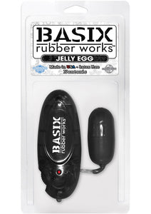 Basix Rubber Works Jelly Egg 2.5 Inch Black