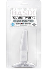 Load image into Gallery viewer, Basix Rubber Works Mini Butt Plug 4.5 Inch Clear