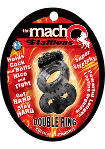 The Macho Stallions Double Ring Black