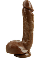 Load image into Gallery viewer, Adam`s Pleasureskin Cock Dildo 7.75 Inch Cinnamon