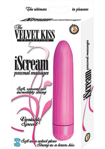 The Velvet Kiss Collection iScream Personal Massager Waterproof 5 inch Pink