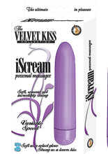 Load image into Gallery viewer, The Velvet Kiss Collection iScream Personal Massager Waterproof 5 inch Purple