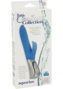 PETITE COUTURE COLLECTION AQUARIOUS  4.75 INCH 7 FUNCTION PERSONAL MASSAGER BLUE