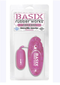 Basix Rubber Works Jelly Egg 2.5 Inch Pink