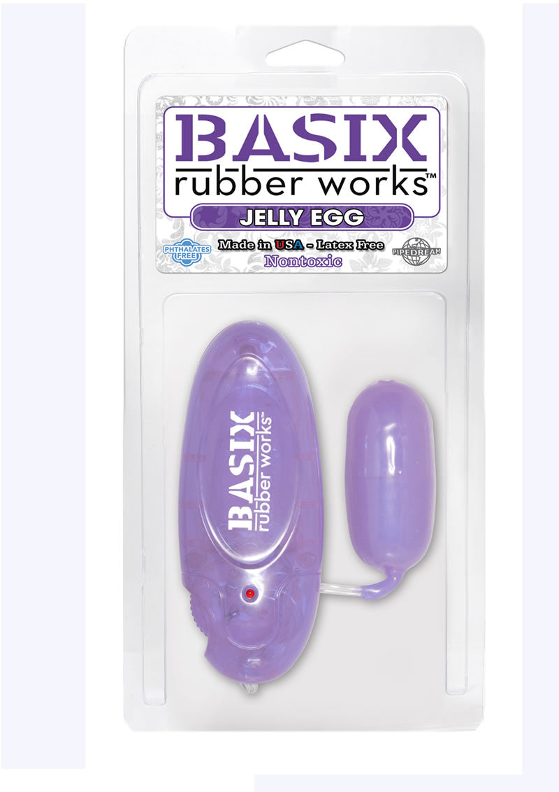 Basix Rubber Works Jelly Egg 2.5 Inch Purple