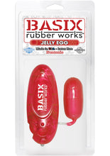 Load image into Gallery viewer, Basix Rubber Works Jelly Egg 2.5 Inch Red