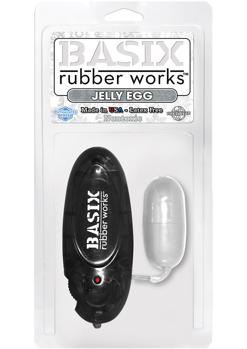 Basix Rubber Works Jelly Egg 2.5 Inch Clear