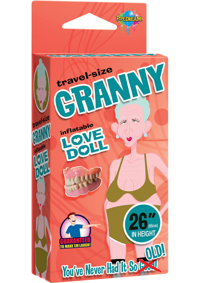 Granny Inflatable Love Doll Travel Size